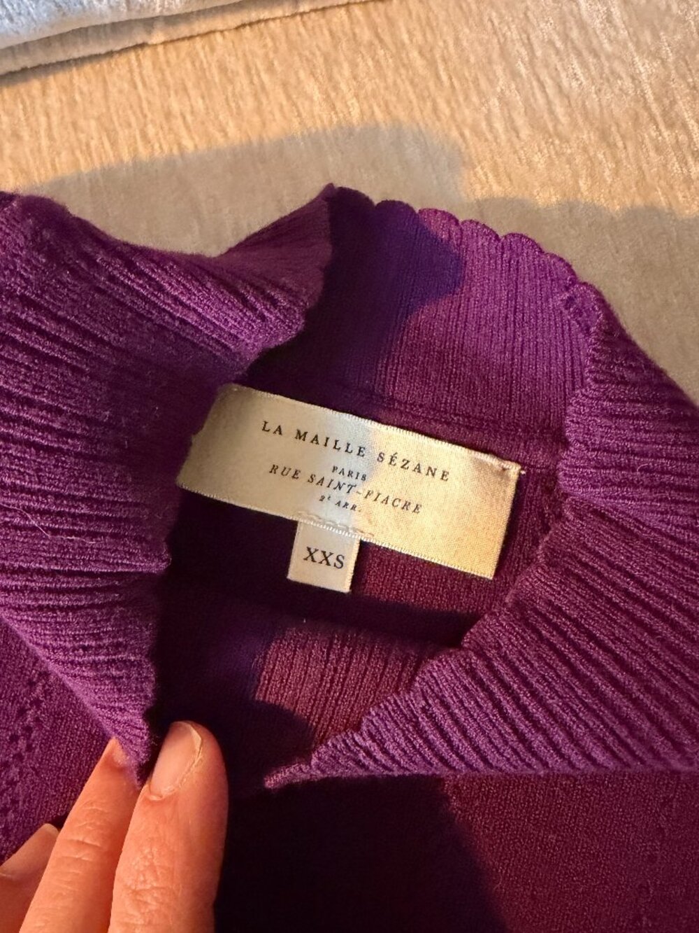 Sezane Freddy Jumper Mauve - Size XXS - Picture 5 of 5